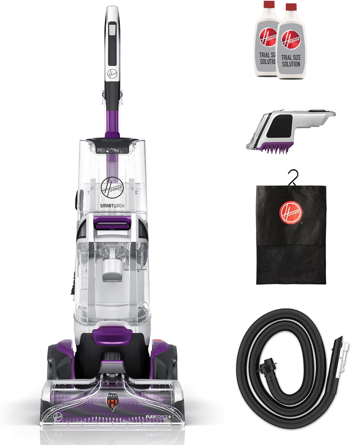Big Summer Sale Limited Time Offer AED 99د.إ:Hoover SmartWash Pet Automatic Carpet Cleaner Machine with Spot Chaser Wand, Deep Cleaning Carpet Shampooer Machine, Pair with a...