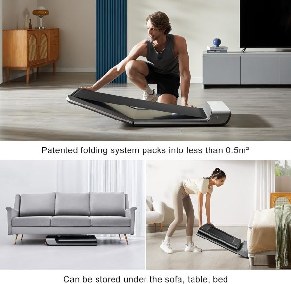 Big Summer Sale Limited Time Offer AED 99د.إ:KingSmith WalkingPad P1 Folding Treadmill Ultra Slim Electric Foldable Treadmill Smart Fold Walking Pad Portable Safety Non Holder...