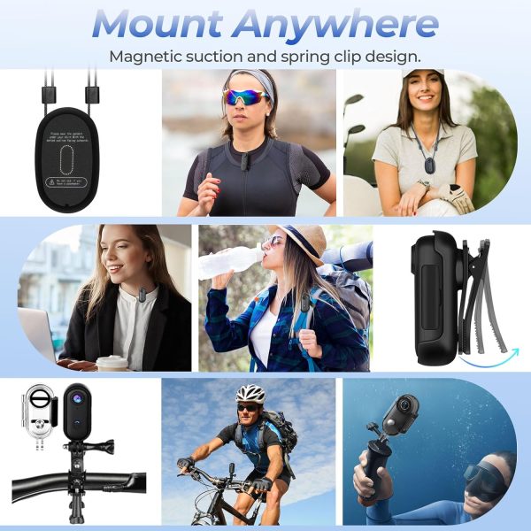 Big Summer Sale Limited Time Offer AED 99د.إ:LENND 4k Action Camera,Mini Vlogging Camera,Small Body Camera with IPX7 Waterproof,Underwater Camcorder,Hands-Free POV Recording,...