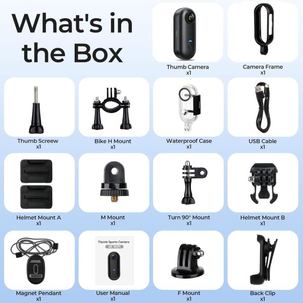 Big Summer Sale Limited Time Offer AED 99د.إ:LENND 4k Action Camera,Mini Vlogging Camera,Small Body Camera with IPX7 Waterproof,Underwater Camcorder,Hands-Free POV Recording,...