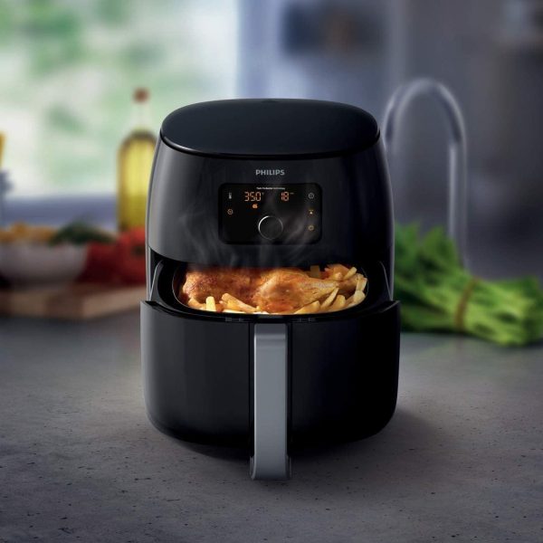 Celebrate with Us Anniversary Limited-Time & Limited-Quantity Deal AED د.إ99:Philips Premium Airfryer XXL with Fat Reduction Technology, 3 lb / 7-quart capacity, Rapid Air...