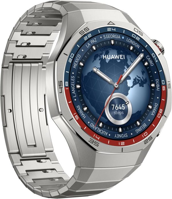 HUAWEI Watch GT 5 Pro 46 mm Smartwatch, Sharp-Edged Design, up to 14 Days Battery Life, Pro-Level Sports Watch, Health Tracking, Compatible with iOS and Android, Titanium (GT 5...