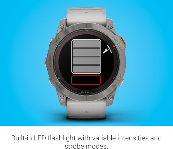 Limited-Time Sale for Summer Surprises AED 99د.إ:Garmin fēnix 7X Pro Sapphire Solar, Multisport GPS Smartwatch, Built-in Flashlight, Solar Charging Capability, Fog Gray/Ember...