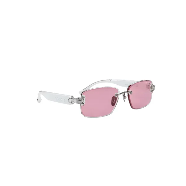 Limited-Time Sale for Summer Surprises AED 99د.إ:Head-turning rimless sunglasses with Prismatic™ Color-changing Lenses
