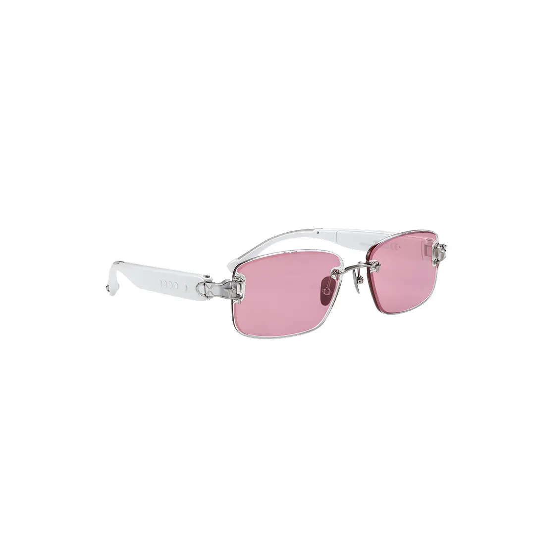 Limited-Time Sale for Summer Surprises AED 99د.إ:Head-turning rimless sunglasses with Prismatic™ Color-changing Lenses