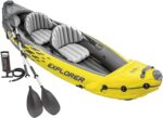 Summer Final Clearance Just AED 89د.إ：Intex 68307EP Explorer K2 Inflatable Kayak Set: Includes Deluxe 86in Aluminum Oars and High-Output Pump – SuperStrong PVC – Adjustable...