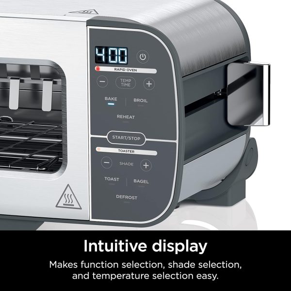 Summer Final Clearance Just AED 89د.إ:Ninja ST101 Foodi 2-in-1 Flip Toaster, 2-Slice Capacity, Compact Toaster Oven, Snack Maker, Reheat, Defrost, 1500 Watts, Stainless Steel, 6...