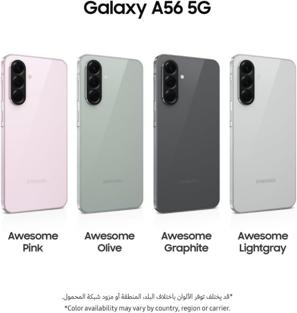Summer Final Clearance Just AED 89د.إ:Samsung Galaxy A56 5G, Android Smartphone, 256GB Storage, 8GB RAM, 6x OS Upgrades, Large Display, Long Battery Life (UAE Version)