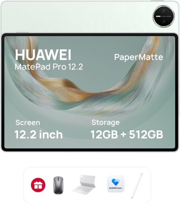 Summer Final Clearance Just AED 99د.إ:HUAWEI MatePad Pro 12.2-Inch PaperMatte Tendem OLED Tablet 12GB+512GB WiFi Inbox with Keyboard+M-Pencil 3rd Gen, Free Gifts, Life time Free...