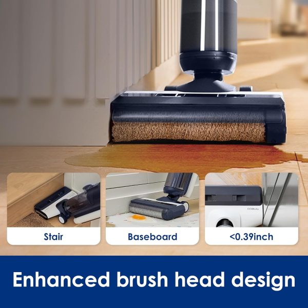 Summer Final Clearance Just AED 99د.إ:Tineco Floor ONE S5 Smart Cordless Wet Dry Vacuum Cleaner and Mop for Hard Floors, Digital Display, Long Run Time, Great for Sticky Messes...