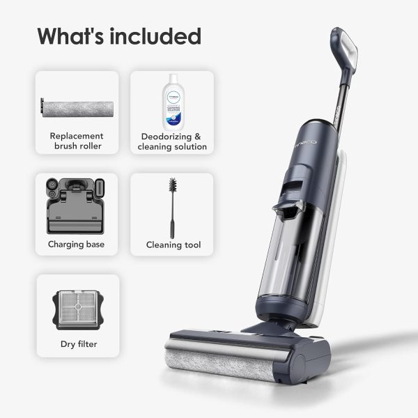 Summer Final Clearance Just AED 99د.إ:Tineco Floor ONE S5 Smart Cordless Wet Dry Vacuum Cleaner and Mop for Hard Floors, Digital Display, Long Run Time, Great for Sticky Messes...