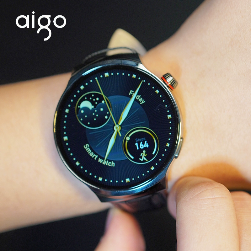 While Stocks Last:aigo V8 Smart Watch 19 HD Large Screen Bluetooth Call Men s Business Phone Watch New Arrival in Wearable Devices Category