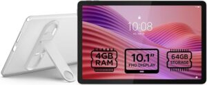 Lenovo Tab | 10.1" WUXGA (1920x1200) 60Hz Display, MediaTek Helio G85, 4GB RAM, 64GB Storage, Front 5.0MP / Rear 8.0MP Cameras, 5100mAh Battery, Android 15 - Luna Grey