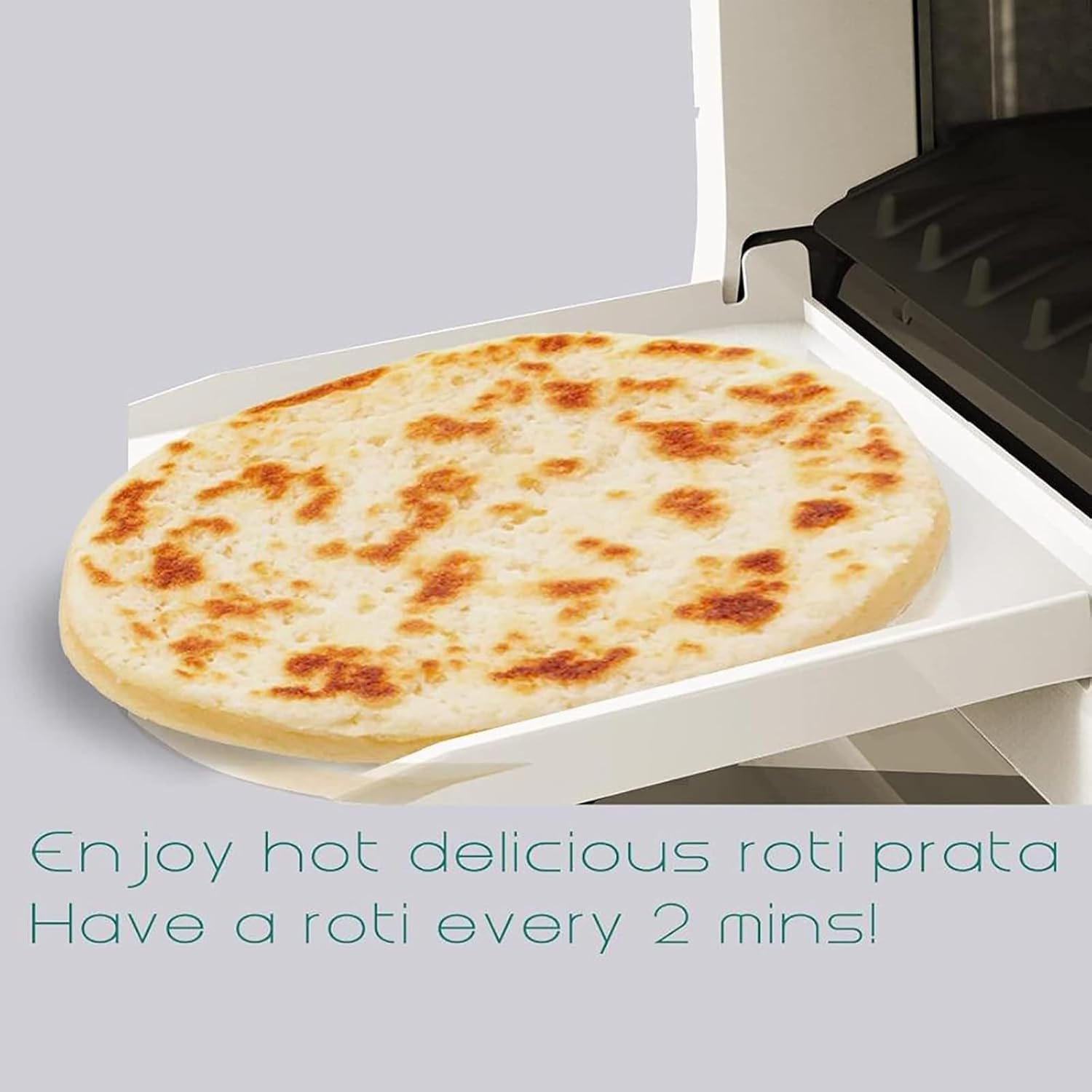 Roti Maker, Electric Chapati and Tortilla Machine, Makes 20 Pieces at Once for Flatbreads, Naan, and Pancakes, Fully Automatic Cooking Device - Image 3