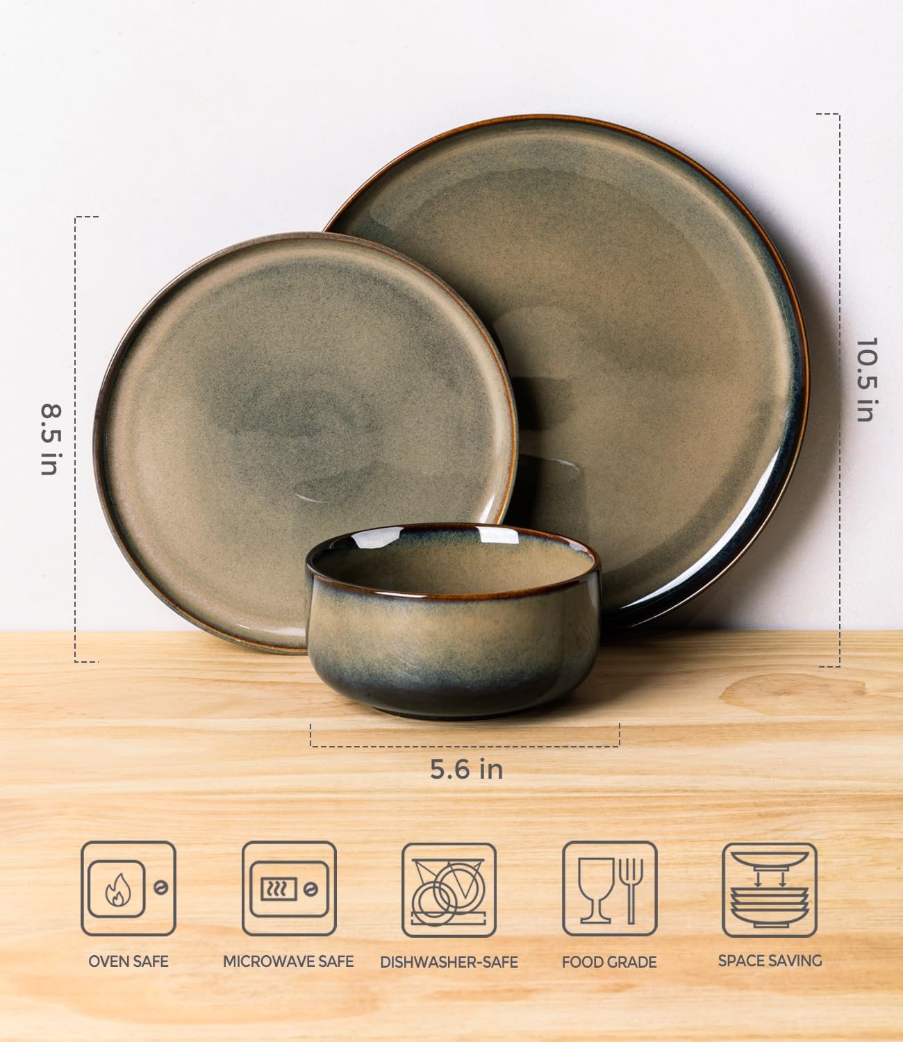 Stainless Steel Cookware Set, APEX Tri-Ply Thermobond PFAS-Free Ceramic Pots & Pans, Induction & All Cooktop Compatible, Oven Temp to 850°F, Dishwasher Safe - Image 4